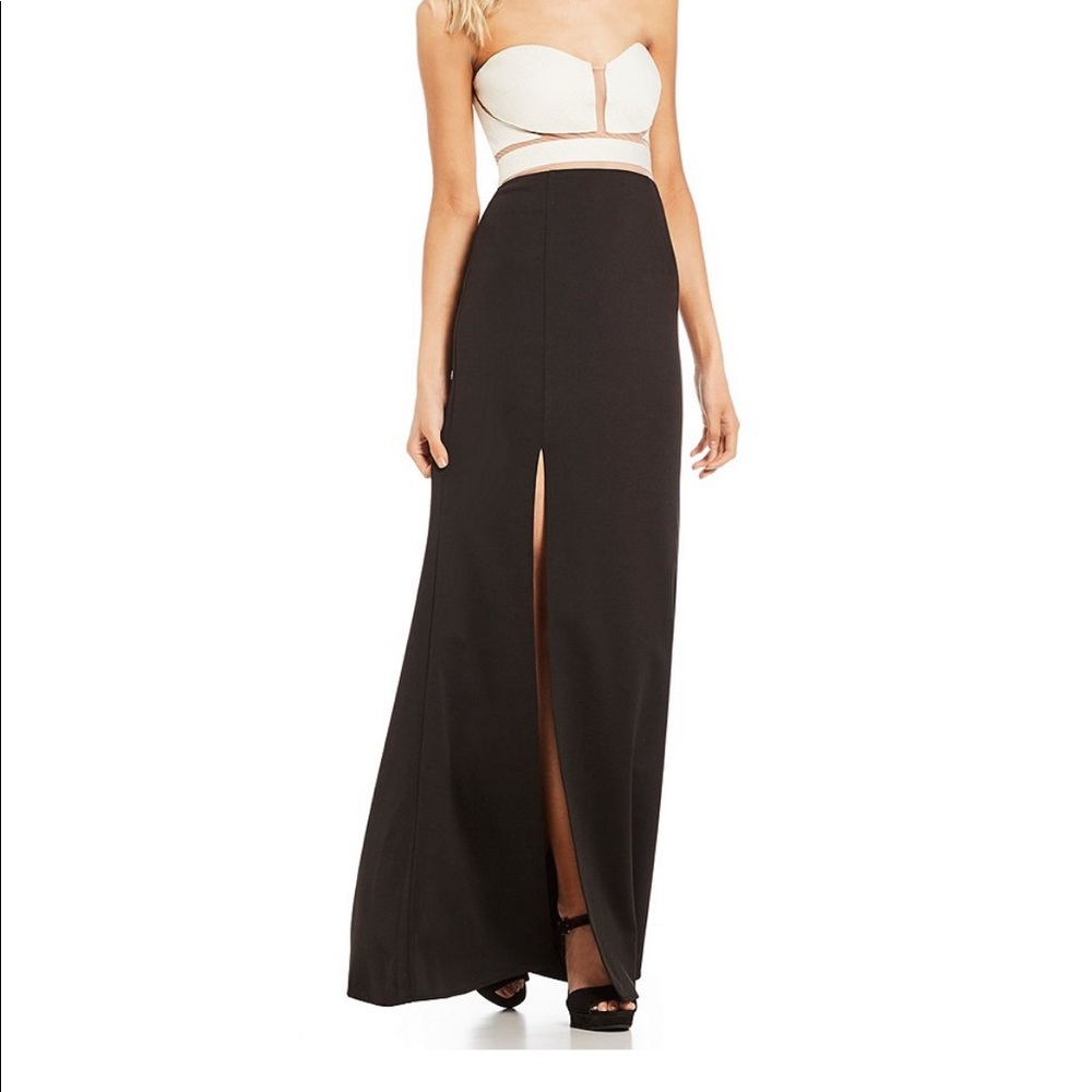 GB Social Strapless Mesh Dress NWT